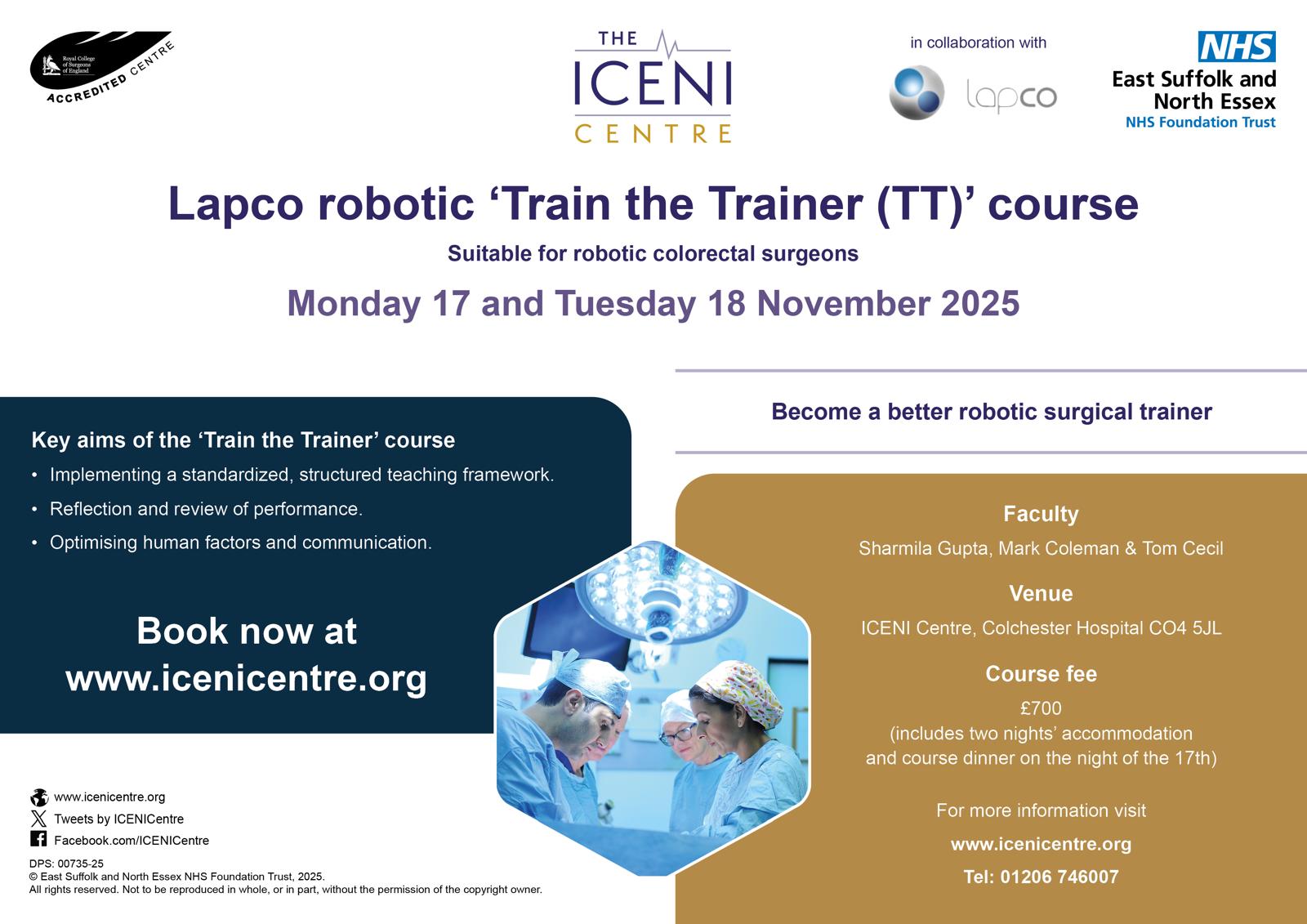Lapco Robotic Train the Trainer (TT) course