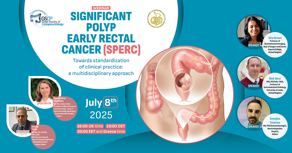 Σημαντικός Πολύποδας Πρώιμος Καρκίνος Ορθού (SPERC) / Webinars